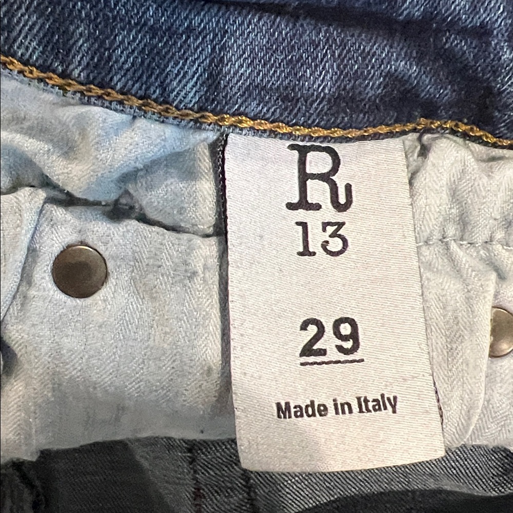 R13 Boy Skinny Jeans Made in Italy - Picture 4 of 7